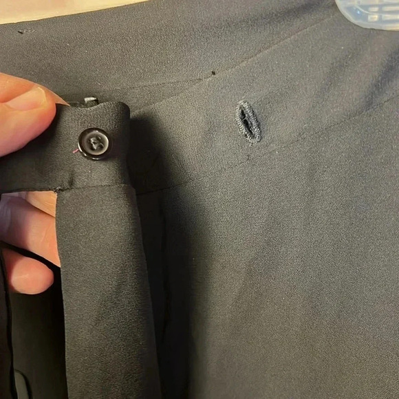 Krisa by revolve womens‎ wrap asymmetrical skirt XS oversized black midi event - Picture 10 of 11